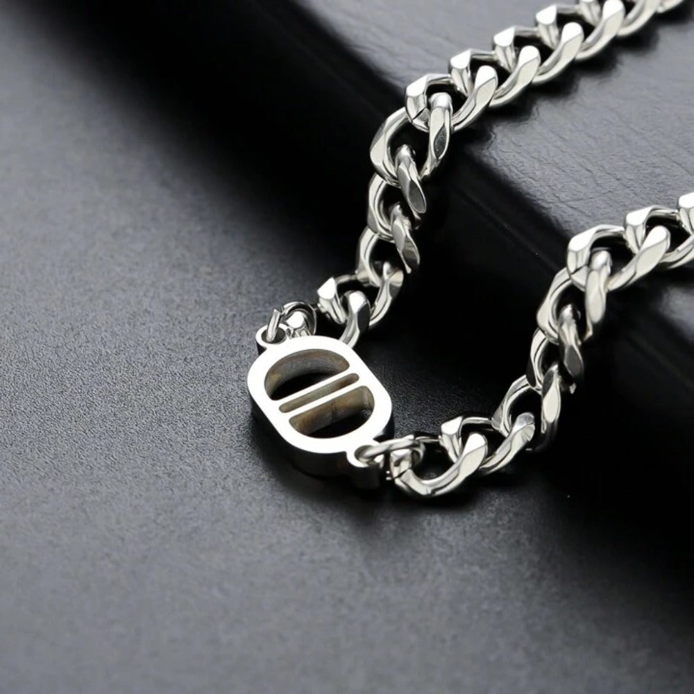 Cuban Link Chain Bracelet – Stainless Steel, Waterproof & Non-Tarnish