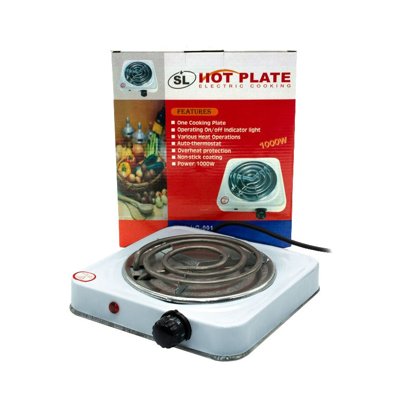 1000W Electric Hot Plate Cooktop – Non-Stick, Single Burner