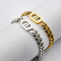 Cuban Link Chain Bracelet – Stainless Steel, Waterproof & Non-Tarnish