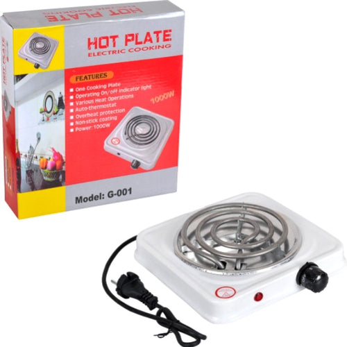 1000W Electric Hot Plate Cooktop – Non-Stick, Single Burner