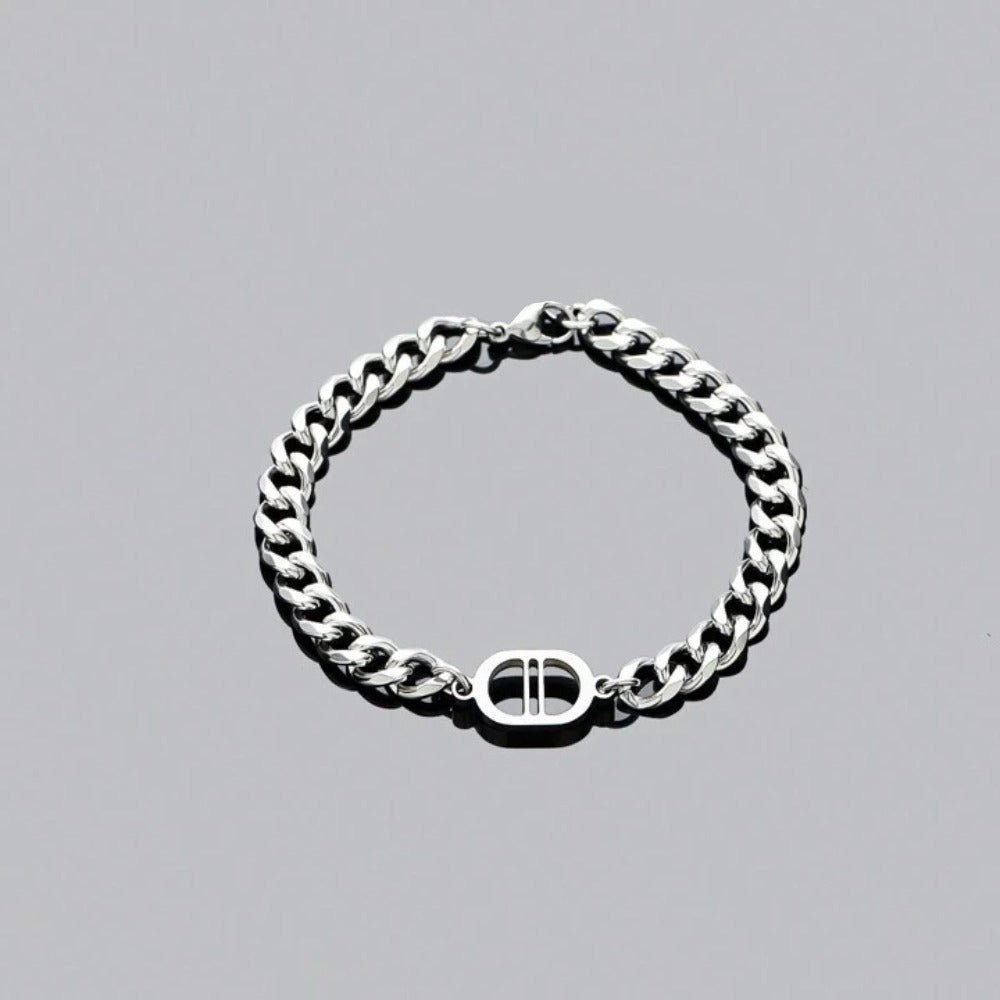 Cuban Link Chain Bracelet – Stainless Steel, Waterproof & Non-Tarnish